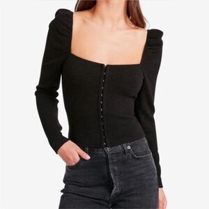 Black Long Sleeve Top